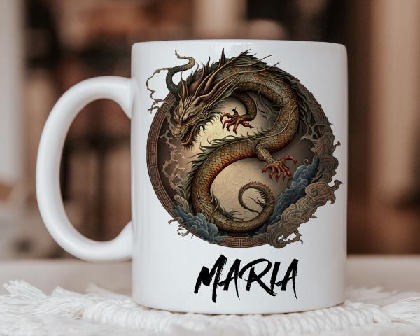 Coffee mug chinese zodiac Dragon